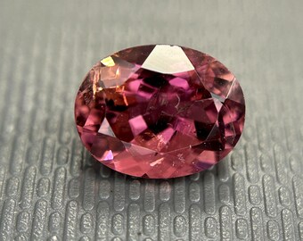 Rare Find, 2.35 ct, 100% Natural Tourmaline, 9.1x7.1x5.4 mm, Calibrated Tourmaline Gem, Top Quality Pink Tourmaline, Red Rose Tourmaline TR7