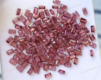 Top Quality Garnet, Natural Garnet, Rhodolite Garnet, Calibrated Garnet, Garnet Octagon, 6x4 mm, Wholesale lot Garnet Emerald Cut 1 Pc Pack