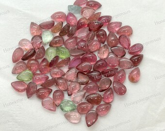 5x7 mm, Tourmaline cabochons, Calibrated Gems, Jewelry Supply, Gemstone Supply, Gemstone Jewelry AAA Grade Quality Tourmaline Ring 2 PC Pack