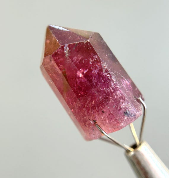 Rare Find !! Pink Tourmaline Crystal Point Natural Loose Raw