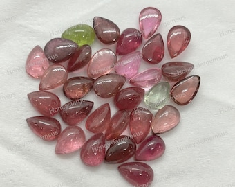 6x9 mm, Tourmaline cabochons, Calibrated Gems, Jewelry Supply, Gemstone Supply, Gemstone Jewelry AAA Grade Quality Tourmaline Ring 2 PC Pack
