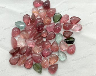 6x8 mm, Tourmaline cabochons, Calibrated Gems, Jewelry Supply, Gemstone Supply, Gemstone Jewelry AAA Grade Quality Tourmaline Ring 2 Pc Pack