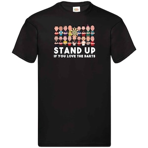 Darts Stand Up Se ami il bersaglio per freccette T-shirt da uomo Tshirt S-XXXL Tutti i tuoi giocatori di freccette preferiti Scelta di colore 2024
