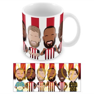 Brentford 2024-25 Vector Heroes Printed Mug Cup Frank Henry Etc Great Gift For Bees Fans