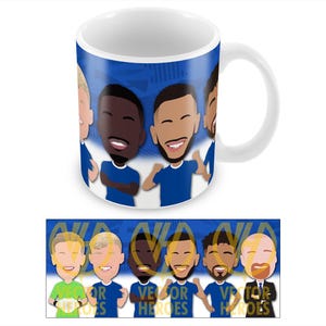 Everton 2024-25 Mug Cup Vector Heroes Dyche Pickford, etc. Excellent cadeau pour les fans de caramels