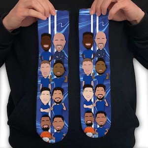 Chelsea 2024-25 Vector Heroes Socks 3 Sizes Choice of Designs - Christmas, Valentines Mothers Day Fathers Day Great Gift For Blues Fans