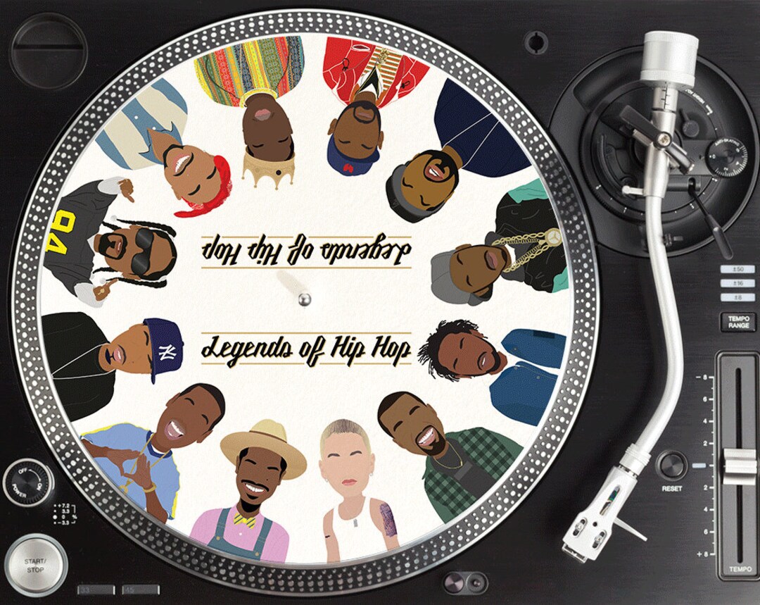 Legends of Hip Hop Slipmat, 12 Slipmat, Full Colour Print, Great Quality ,music Gift, Vinyl