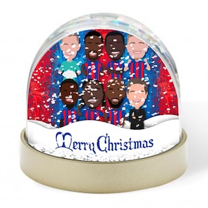 Crystal Palace 2024-25 Vector Heroes Christmas Snow Globe Great Christmas Gift For Palace Fans Printed In The UK