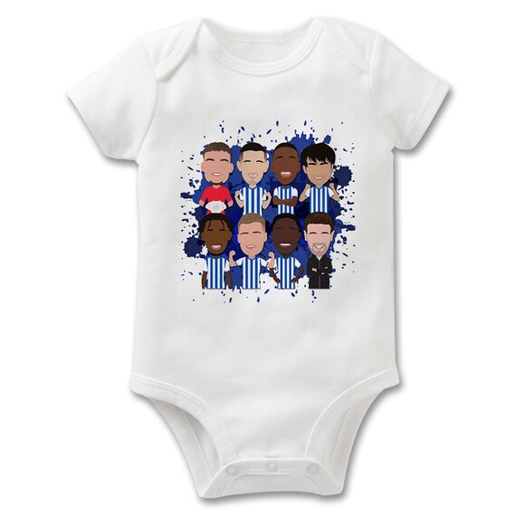 Brighton 2024-25 Printed Baby Grow Baby Vest Welbeck Dunk Etc