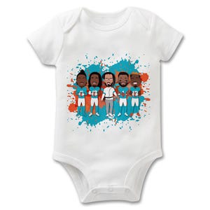 2024-25 Delfine Gedruckt Baby Geschenke Lätzchen Spucktuch Baby wachsen Weste Hill Tua Waddle Etc American Football Tolles Geschenk für Miami Fans
