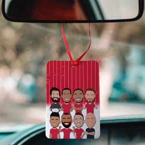 Liverpool 2024-25 Vector Heroes Deodorante per auto Scelta di profumo Ottimo regalo per i tifosi del Liverpool con flacone di profumo riutilizzabile