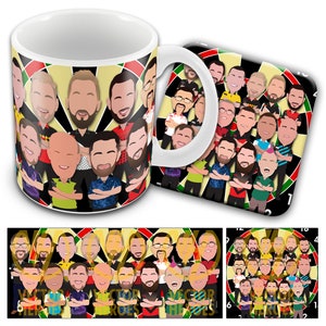 Darts Stand Up If You Love The Darts Printed Mug & Coaster Set All Your Favourite Darts Stars Choice Of Designs Printed In The UK