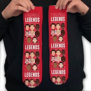 Arsenal Legends Vector Hero Socks Henry Wright Adams etc Great Gift Choice Of Size