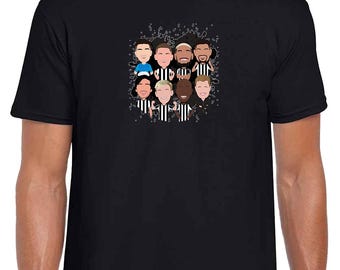 Newcastle 2025-26 Vector Heroes Adult Mens Unisex Cotton T-Shirt Tshirt | Sizes S-3XL | Choice Of Colours | Toon Army T-Shirt