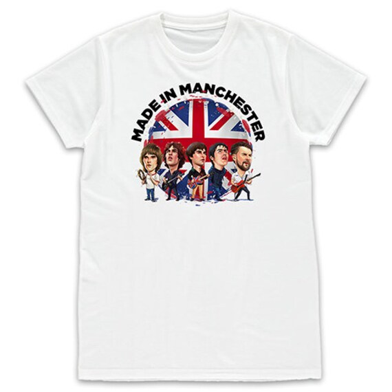 Made in Manchester Adult Music T-shirt Tshirt Tee Sizes S-3XL