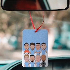 City 2024-25 Vector Heroes Car Air Freshener Choice of Scent Man Manchester Etc Great Gift For City Fans With Re-usable Fragrance Bottle