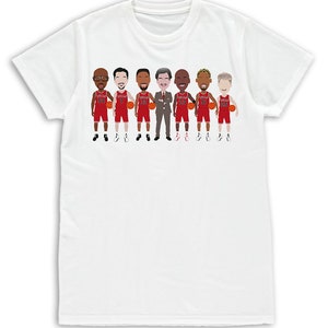Bulls Legends Mens Vector Heroes T-Shirt S-XXL Jordan Pippin Rodman etc Chicago