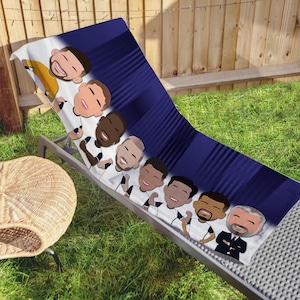 Spurs 2024-25 Beach Towel Vector Heroes Top Quality Perfect For Summer Holidays Maddison Son Etc Great Gift For Tottenham Fans