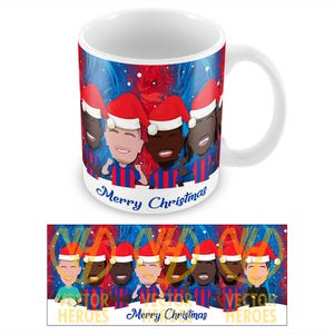 Crystal Palace 2024-25 Vector Heroes Christmas Mug Santa Hats Great Christmas Gift For Palace Fans