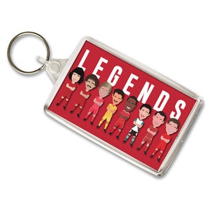 Liverpool Legends Vector Heroes sleutelhanger sleutelhanger sleutelhanger Fowler Gerrard etc geweldig cadeau voor fans gedrukt in het Verenigd Koninkrijk
