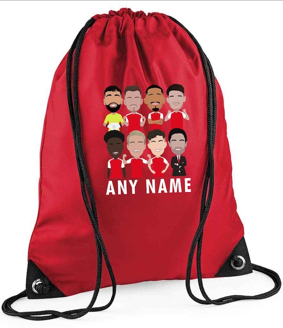 Arsenal 2024-25 Personalised Printed Gym Bag Sac PE Kit Saliba