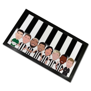 Newcastle Utd 2024-25 Vector Heroes Bar Runner Mat Man Cave Bar Pope Howe Etc Great Gift For Magpies Fans