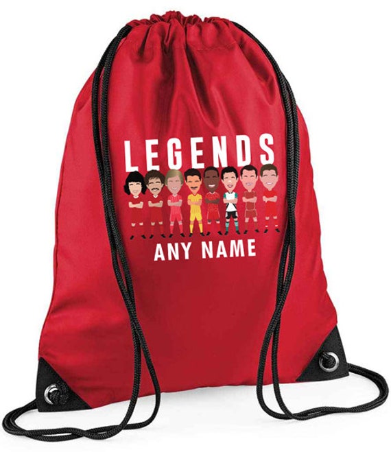 Liverpool Legends Bolsa de gimnasio impresa personalizada Sac PE