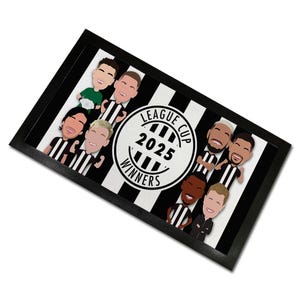 Newcastle Utd League Cup Winners 2025 Vector Heroes Bar Runner Mat Man Cave Bar Choice Of Sizes Great Gift For Toon Army&#39; Fans
