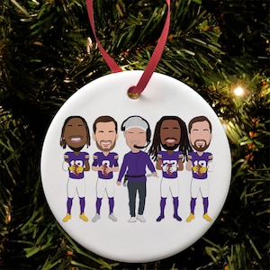 Minnesota vikings christmas ornaments Clearance
