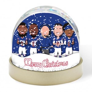 Bills 2024-25 Vector Heroes Christmas Snow Globe American Football Great Christmas Gift For Buffalo  Fans