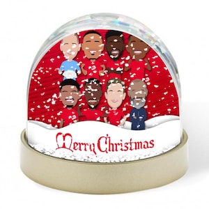 Forest 2024-25 Vector Heroes Christmas Snow Globe Wspaniały prezent świąteczny dla fanów Forest Nottingham Nottm