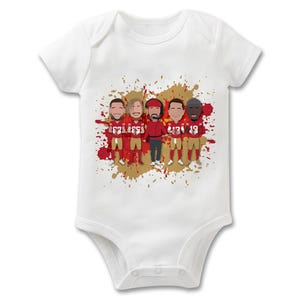 49ers 2024-25 Printed Baby Gifts Bib Burp Cloth Baby Grow Vest American Football Purdy Kittle Bosa Etc Great Gift For San Francisco Fans