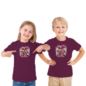 Villa 2024-25 Vector Heroes Kids Child Unisex T-Shirt Tshit Tee Sizes 3-13 Years Emery etc Unofficial Aston Villa Great Gift For Villa Fans
