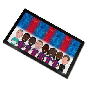 Crystal Palace 2024-25 Vector Heroes Bar Runner Mat Man Cave Bar Choice Of Sizes Great Gift For Fans