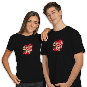 Arsenal Vector Heroes T-shirt en coton unisexe pour homme | Tailles S-3XL |  Non officiel 2024-25 | Imprimé au Royaume-Uni | Choix de couleurs |
