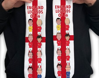 Calzini colorati Legends Of England Vector Hero 3 taglie scelta di design Euro Inghilterra Ottimo regalo
