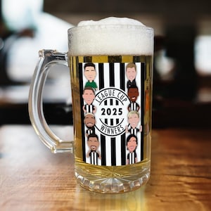 Newcastle Utd Vector Heroes Beer Glass League Cup Winners 2025 Great Quality Newcastle Fathers Day, Xmas Gift For All Toon Army&#39; Supporters
