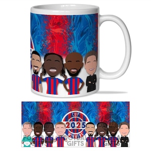 Crystal Palace Cup Winners 2025 Vector Heroes Mug Cup Great Christmas Gift For Palace Fans