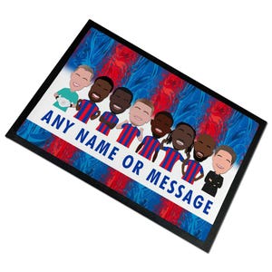 Palace 2024-25 Vector Heroes Personalised Door Mat Floor Mat Man Cave Bar Add Any Name Message Or Text Great Gift
