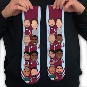 West Ham 2024-25 Vector Heroes Socks 3 Sizes Choice of Design United Etc Christmas, Valentines, Fathers Day Great Gift For Hammers Fans