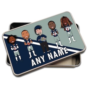 Cowboys 2024-25 Personalisierte Bleistiftdose Dallas Etc Für Hausschule Tolles Geschenk für Kinder & Fans Gedruckt in Großbritannien Fügen Sie einen beliebigen Namen hinzu