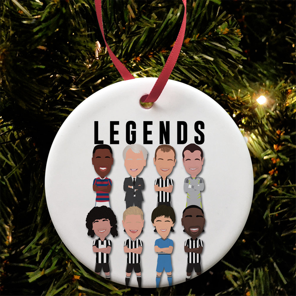 T-shirt Newcastle Legends Vector Heroes Noir - Gildan Softstyle, Coupe Régulière, Tailles S à XXXL