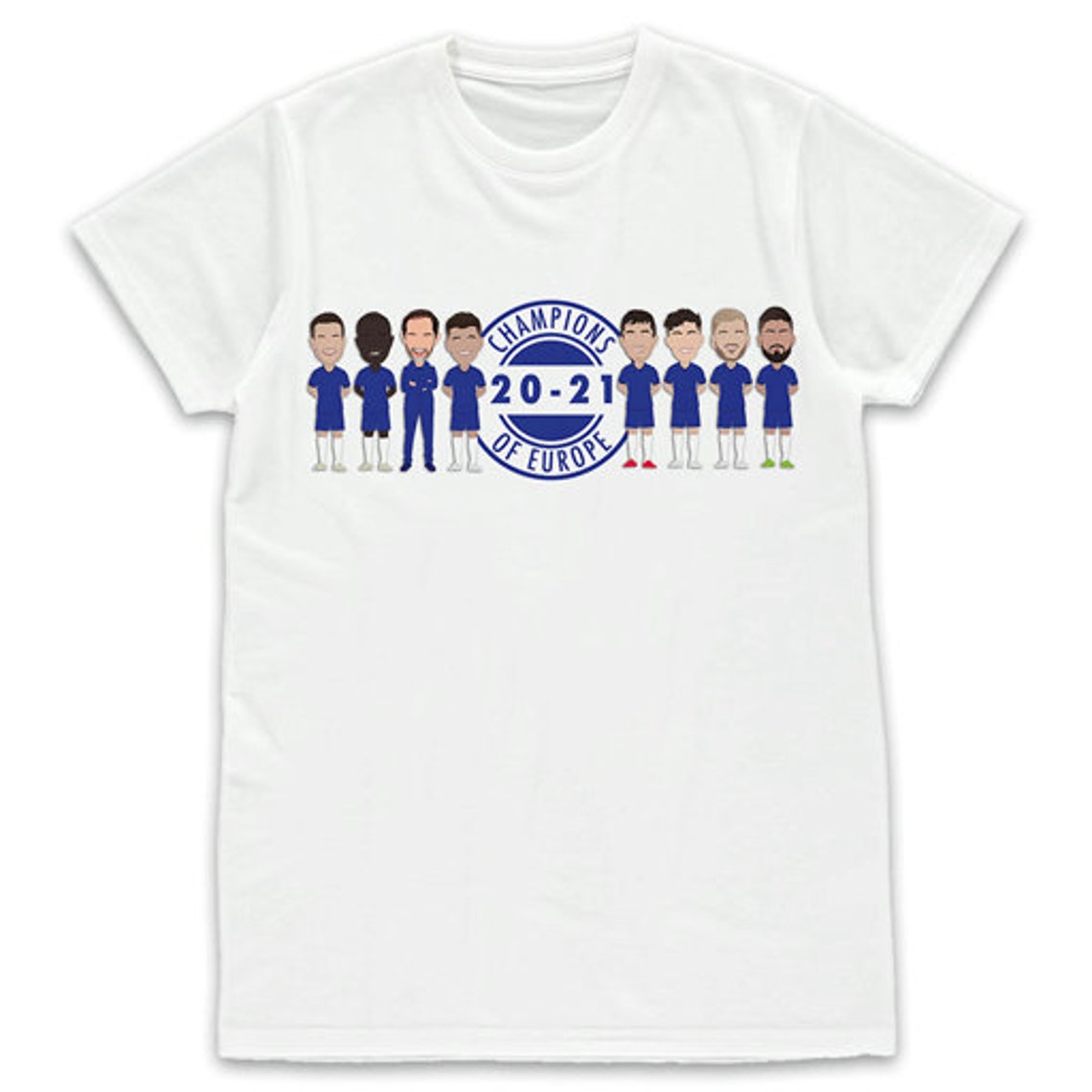 Chelsea Champions of Europe 2021 Kids T-shirt Tshirt 1-14 - Etsy UK