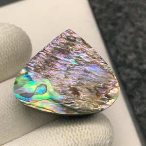 Abalone Shell, Pear Cabochon, 27x29x8 MM, 46 CTS, Beautiful Cabochon, #B-3232