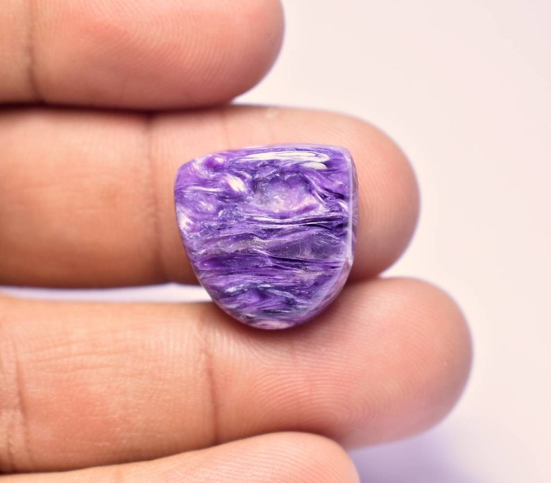 18x18x5 #A-3095 Top Quality Charoite MM Beautiful Cabochon Freeform Cabochon 17 CTS