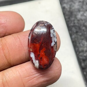 Crazy lace Agate, Oval  Cabochon, 24x14x6 MM, 16 CTS, Beautiful Cabochon, #B-1011