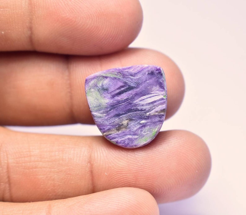 18x18x5 #A-3095 Top Quality Charoite MM Beautiful Cabochon Freeform Cabochon 17 CTS