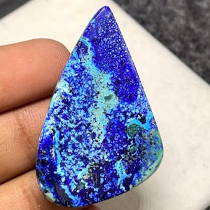 Top Quality BlueBird Azurite Malachite, Freeform Cabochon, 42x27x6 MM, 54 CTS, Beautiful Cabochon, #B-7327