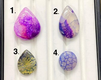 Vein Agate, Pear And Freeform Cabochons, Choose From The Option Below. Beautiful Cabochons, #B-5401 to B-5406