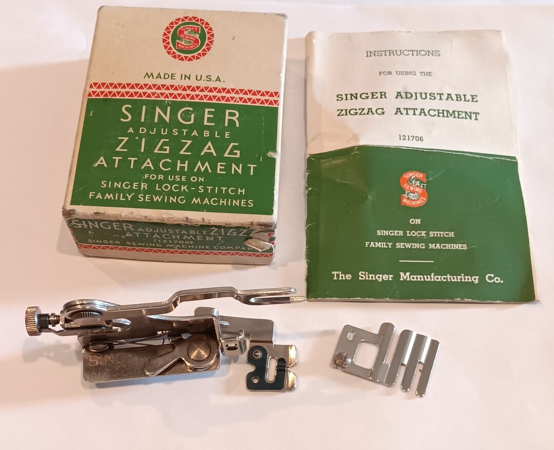 Singer Adjustable Zigzag Attachment 121706 Complete Etsy
